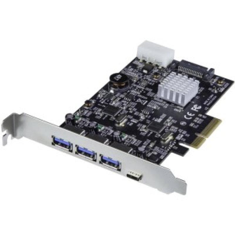 4 Port USB 3.1 PCIe Card with USB-A and USB-C W875533