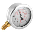 0-250Bar 0-3750PSI G1/4 63mm Mini Dial Pressure Gauge, Pack of 2 W9064