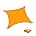 Beige 10' x 10' Waterproof Sun Shade Sail Pack of 2 F92983