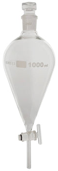 1000mL Glass Separatory Funnel with Stopcock F44885
