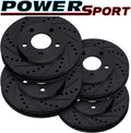Black Full Kit Brake Rotors Y753135
