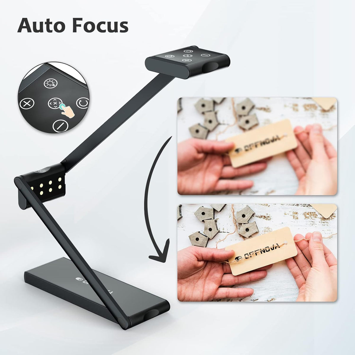 USB Document Camera and Webcam, 13MP A295