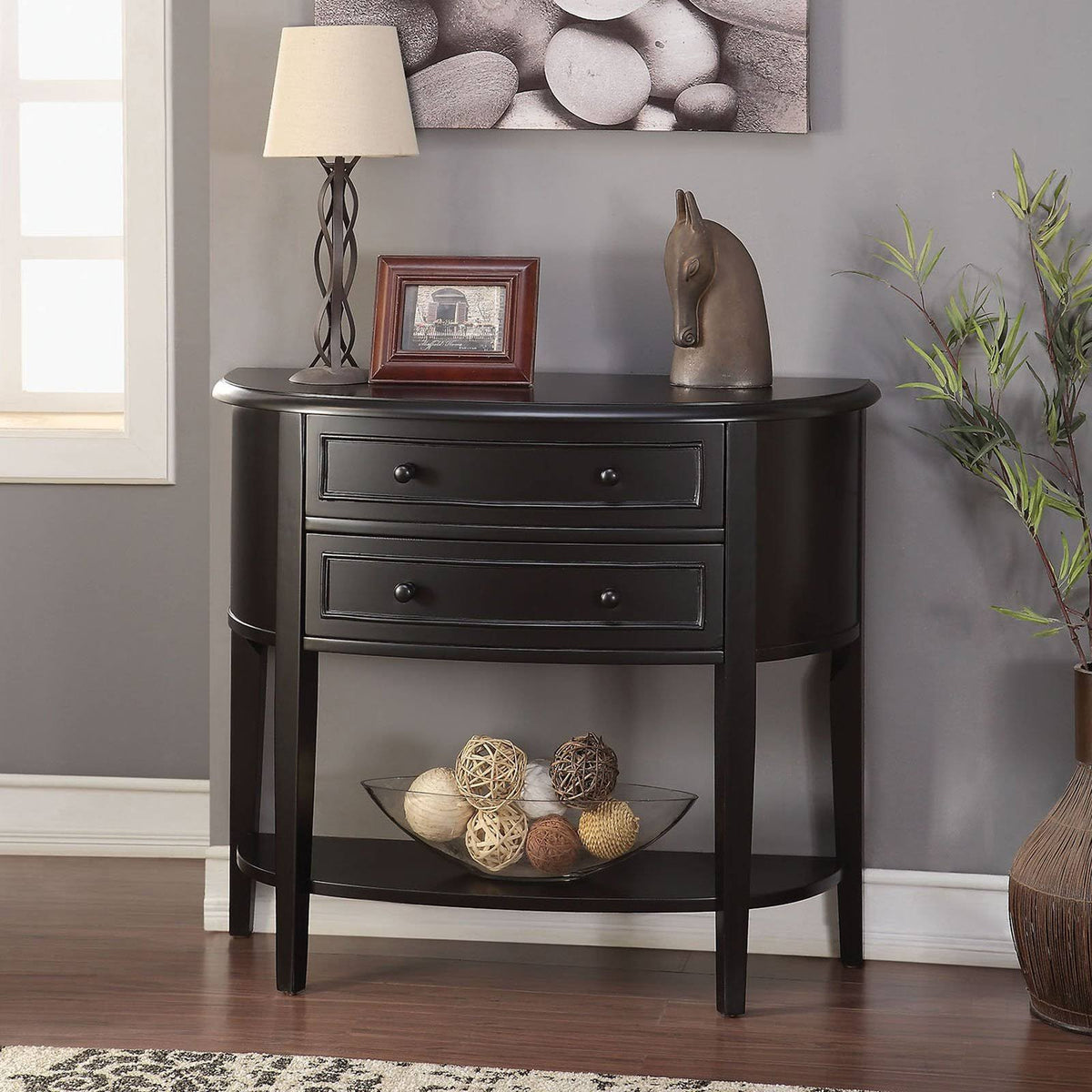 Black Console Table Z85803