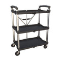 Black 3 Shelf Utility Cart R73762