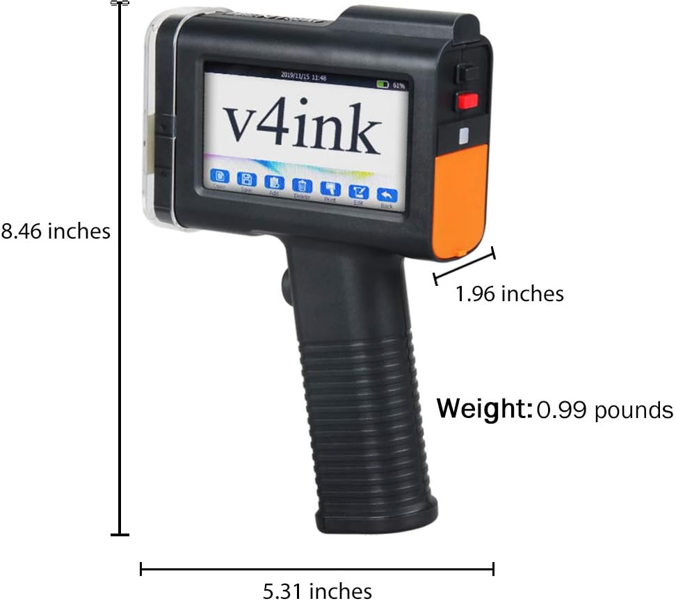 Portable Handheld Printer Labeler with 4.3 Inch HD LED Touch Screen M955982
