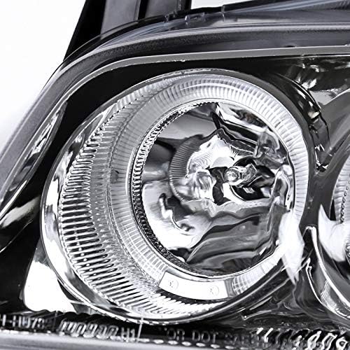 Chrome Clear Dual Halo Projector Head Lights Z568