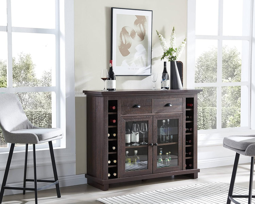 Charcoal Bar Cabinet Server Sideboard N947
