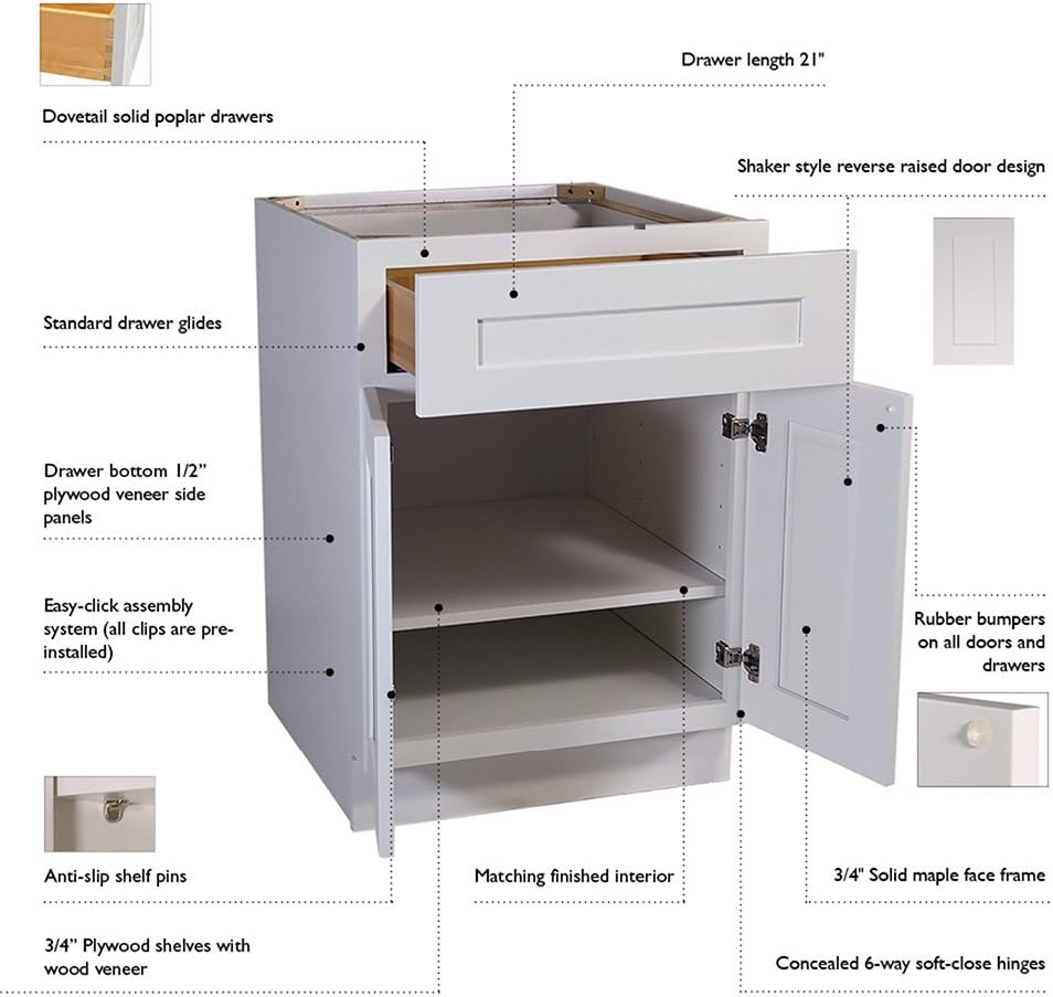 White 30x12x12 Wall Kitchen Cabinets D48338