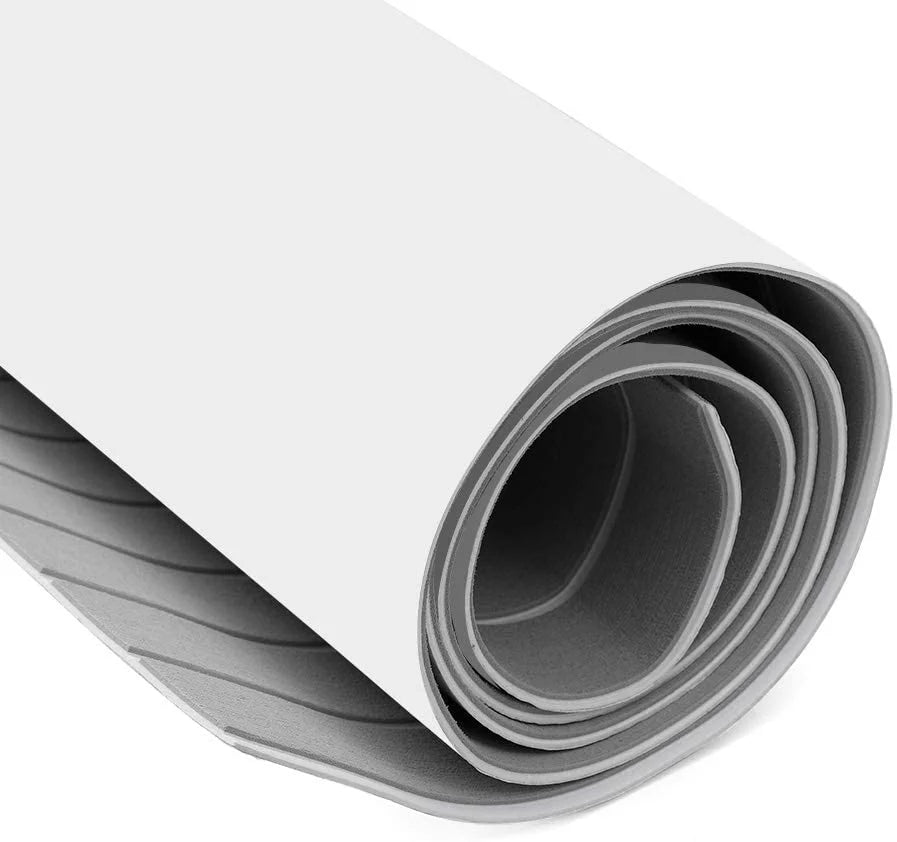 Gray+White Non-Slip Self-Adhesive EVA Foam Boat Decking Sheet X2522