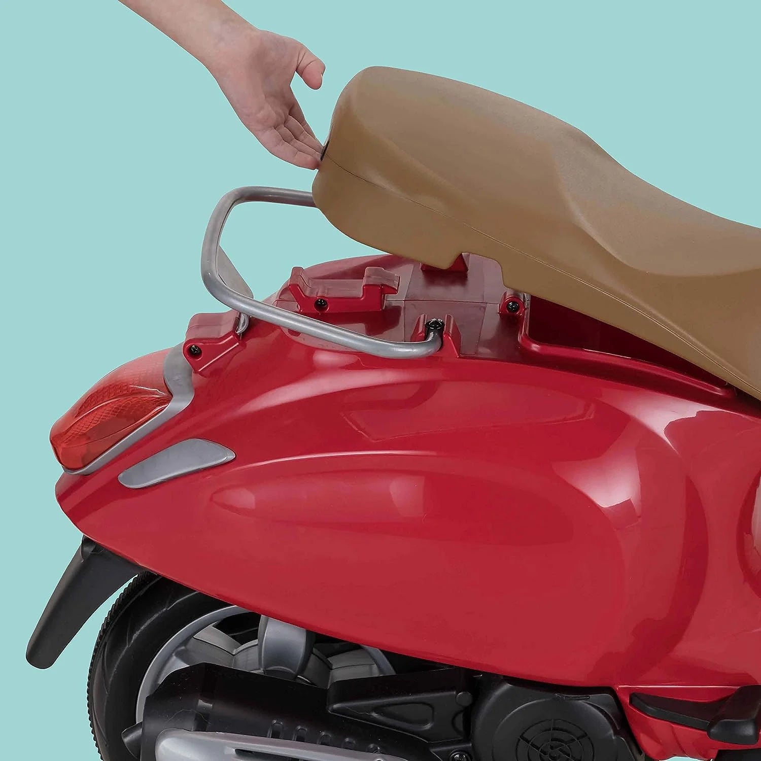 Red 6 Volt Electric Ride-on Scooter V760