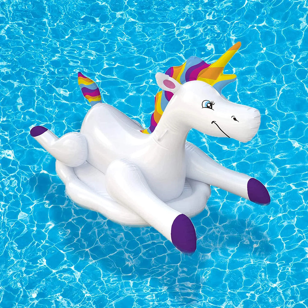 Rainbow Unicorn Inflatable Pool Float G9359