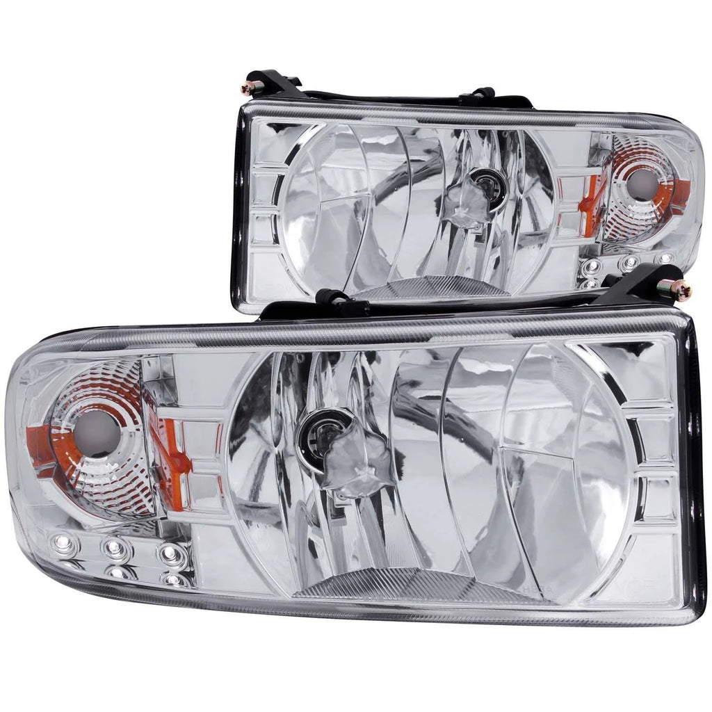Chrome Crystal Headlights W331