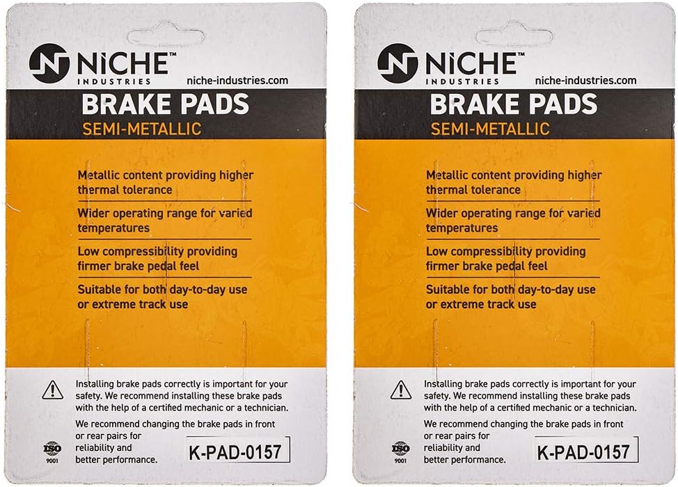 Brake and Parking Pad Set, Semi-Metallic, Pack of 2 O44786