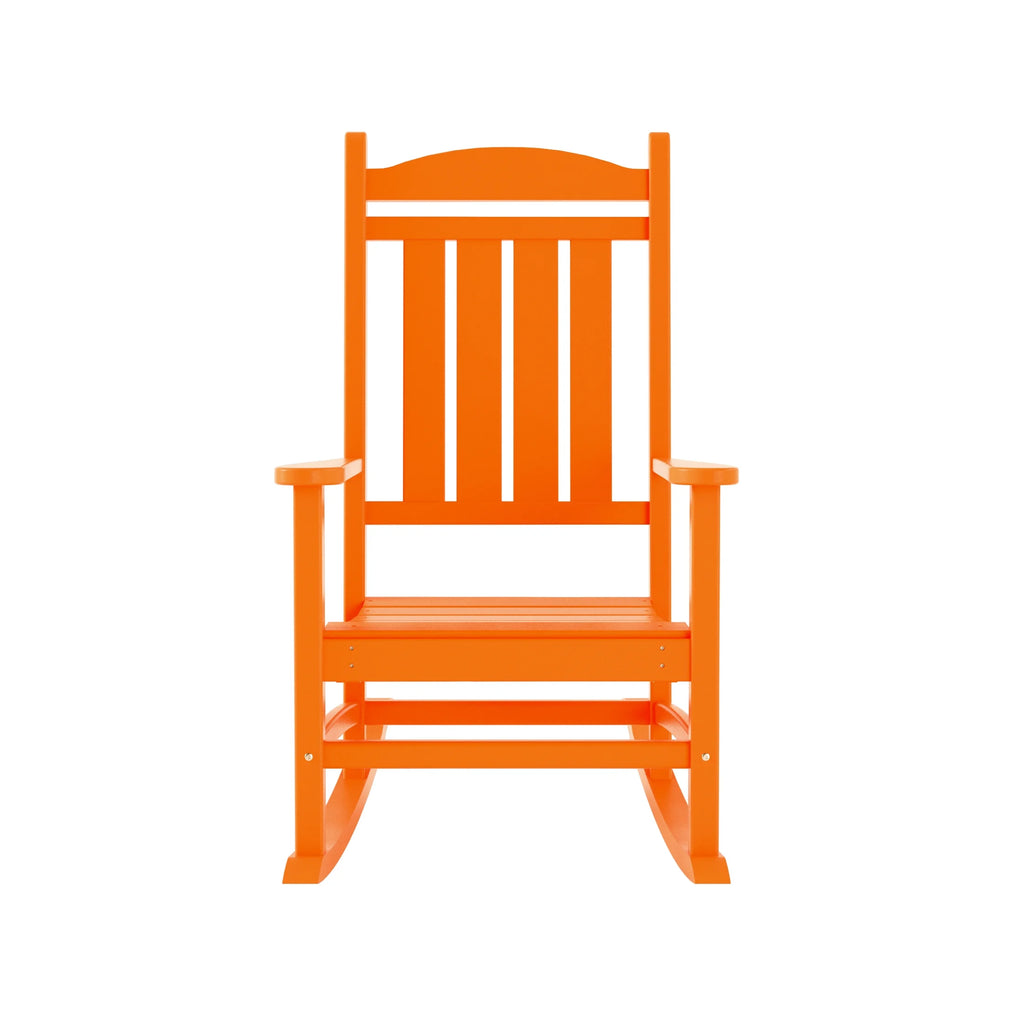 Orange Outdoor Rocking Chair with Round Side Table G11117