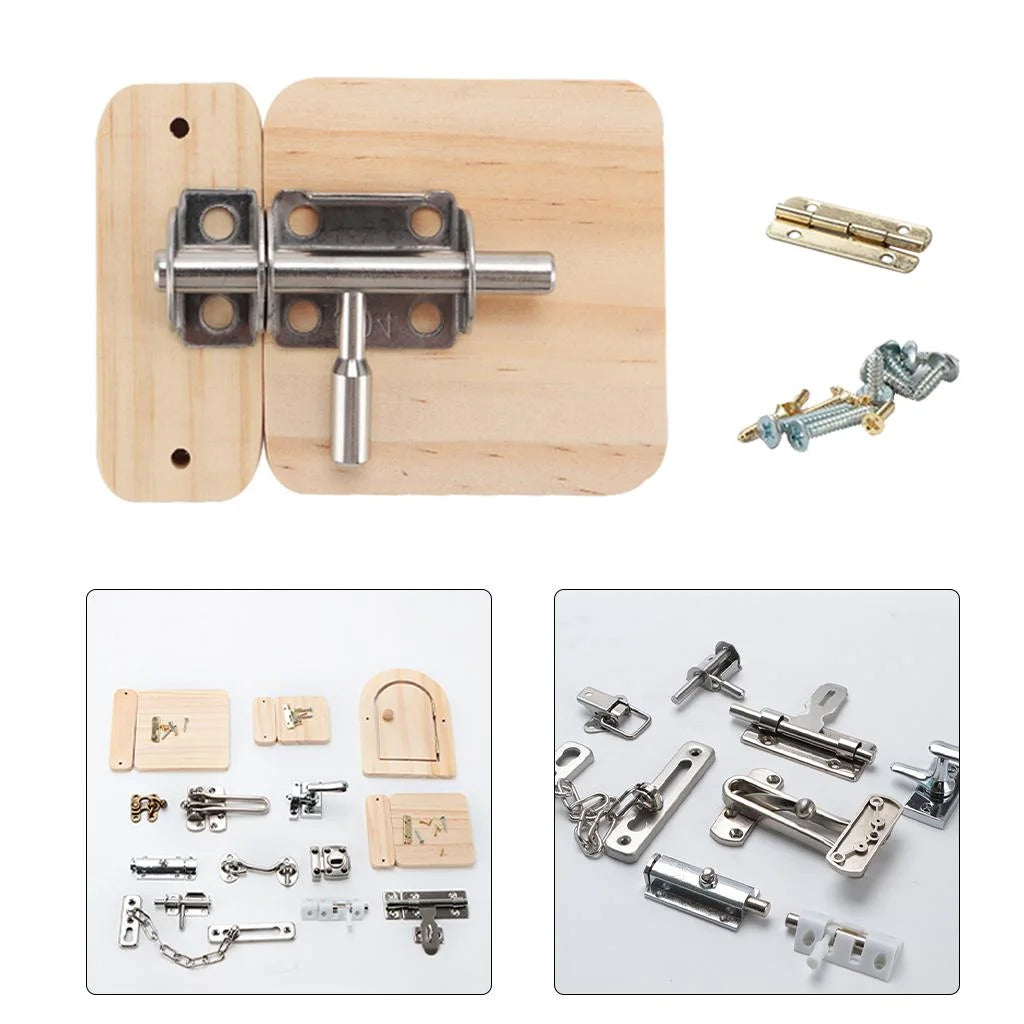 Montessori DIY Lock Latch Puzzle B78410