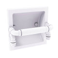 Matte White Recessed Toilet Paper Holder I811830