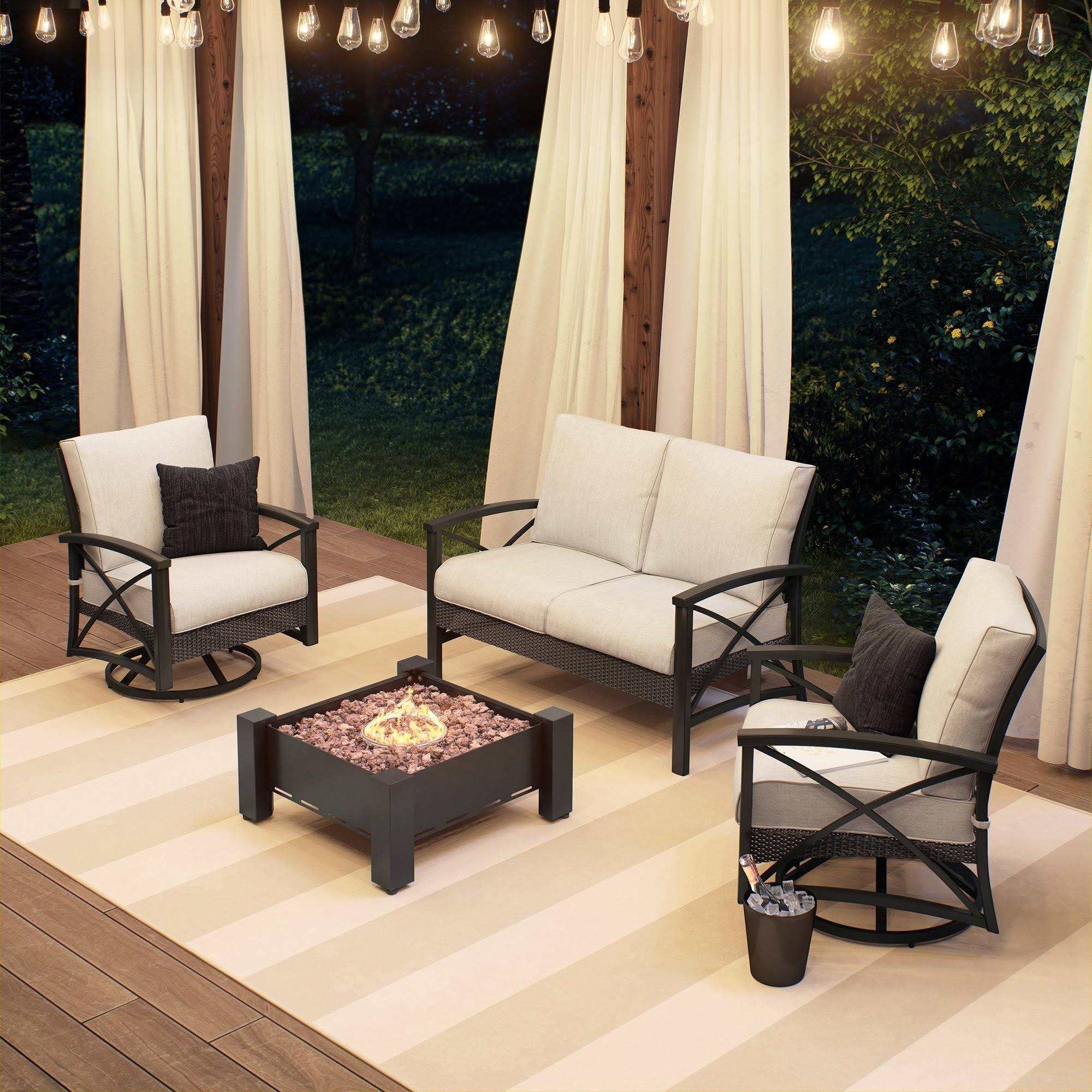 Dark Charcoal Round Fire Pit S60279