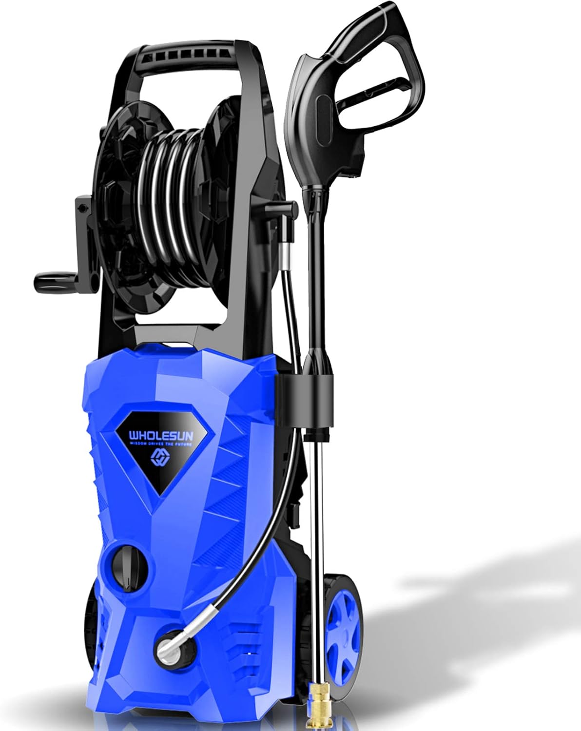 Electric Pressure Washer 2.4 GPM 1600W with 4 Nozzles Foam Cannon J439