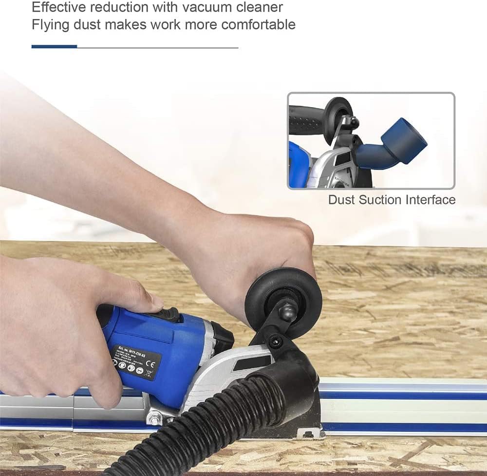 Mini Circular Saw with 2 x 15" Guide Rails, 3 Saw Blades, Pack of 2 L435724