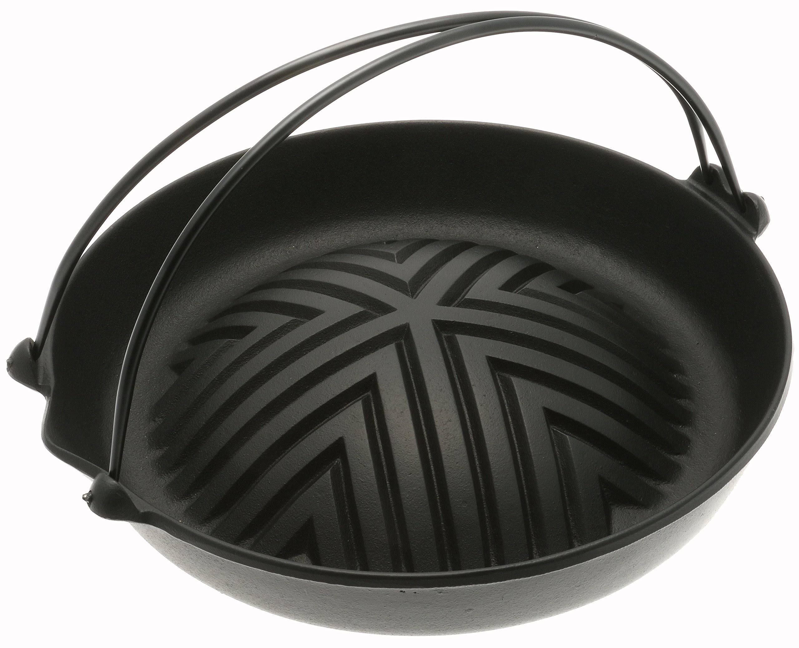 Black Cast Iron Grill Pan W418