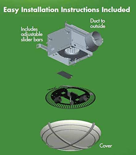 Cast Chrome Bathroom Exhaust Fan and Light G36636