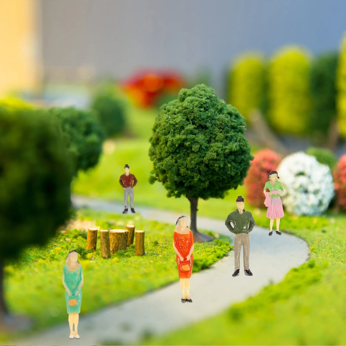 30 Pcs Abs Dollhouse People Simulation Model Decorations S767801