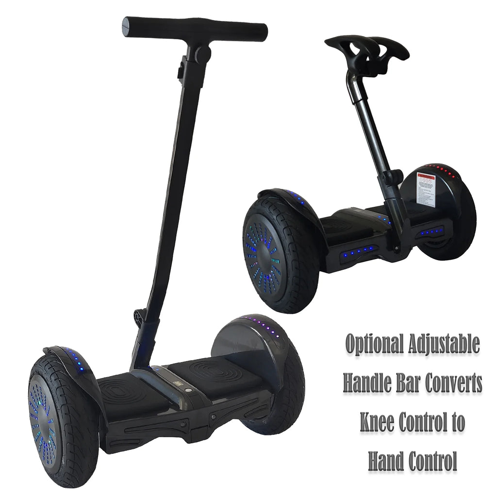 Black Self-Balancing Electric Scooter with 10 In. Tires Y807390