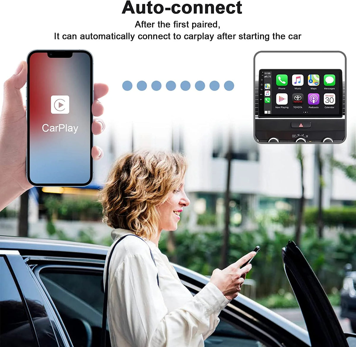 Wireless CarPlay Adapter for Factory Wired CarPlay Cars U2580