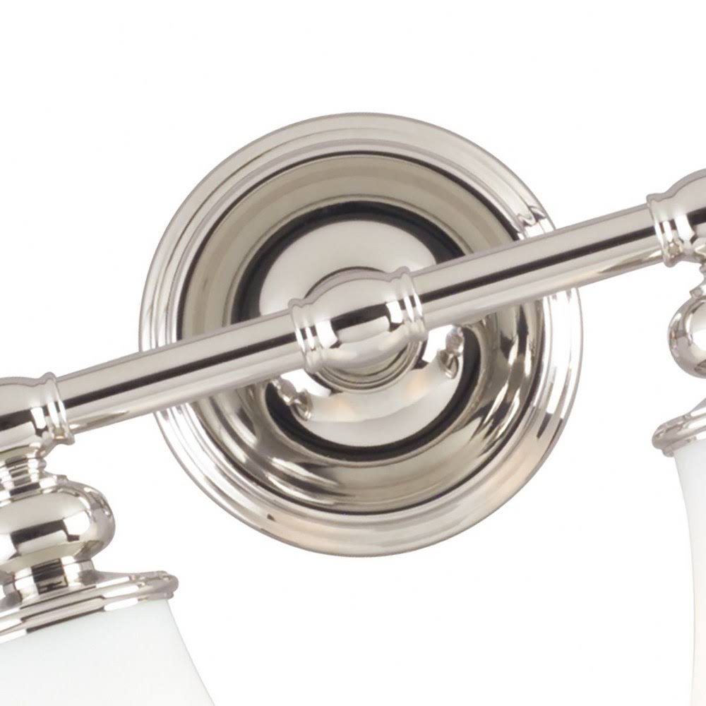 2 Light Bath Bracket, Satin Nickel U1325