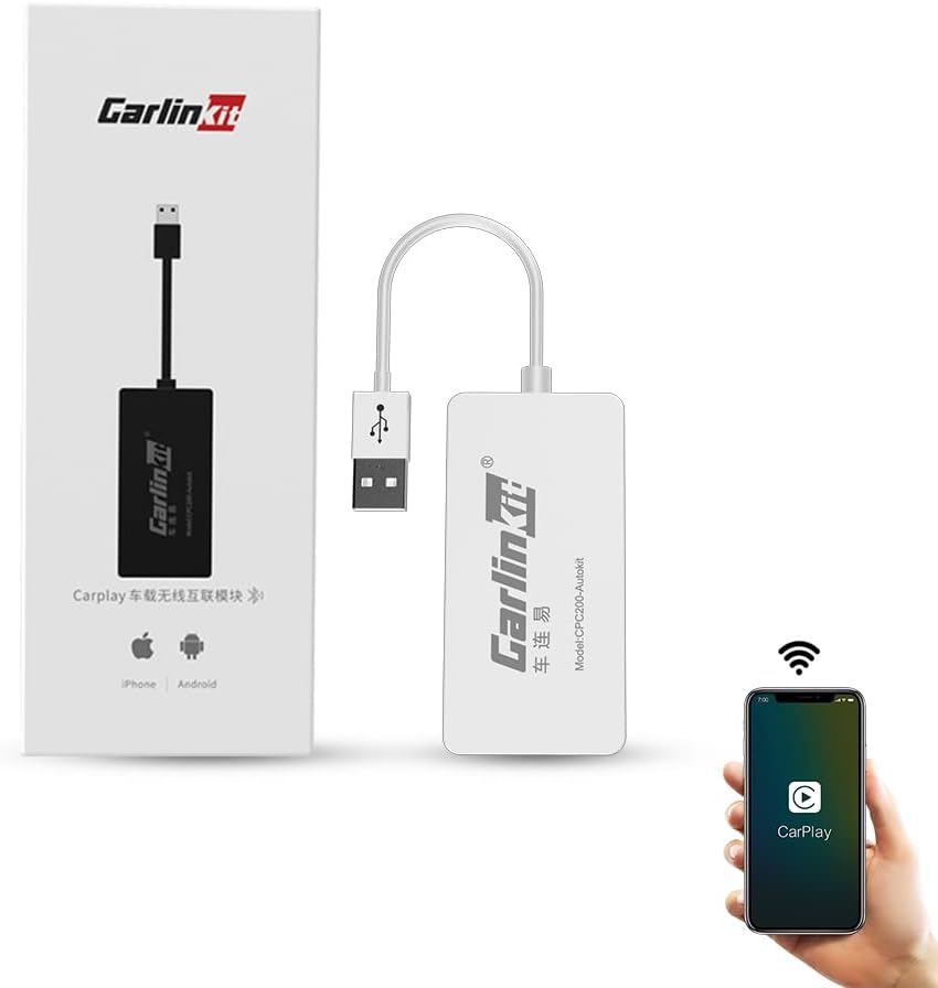 Wireless CarPlay Adapter Android Auto USB Dongle for Aftermarket Car Radio with Android System 4.4.2 or Above N57417