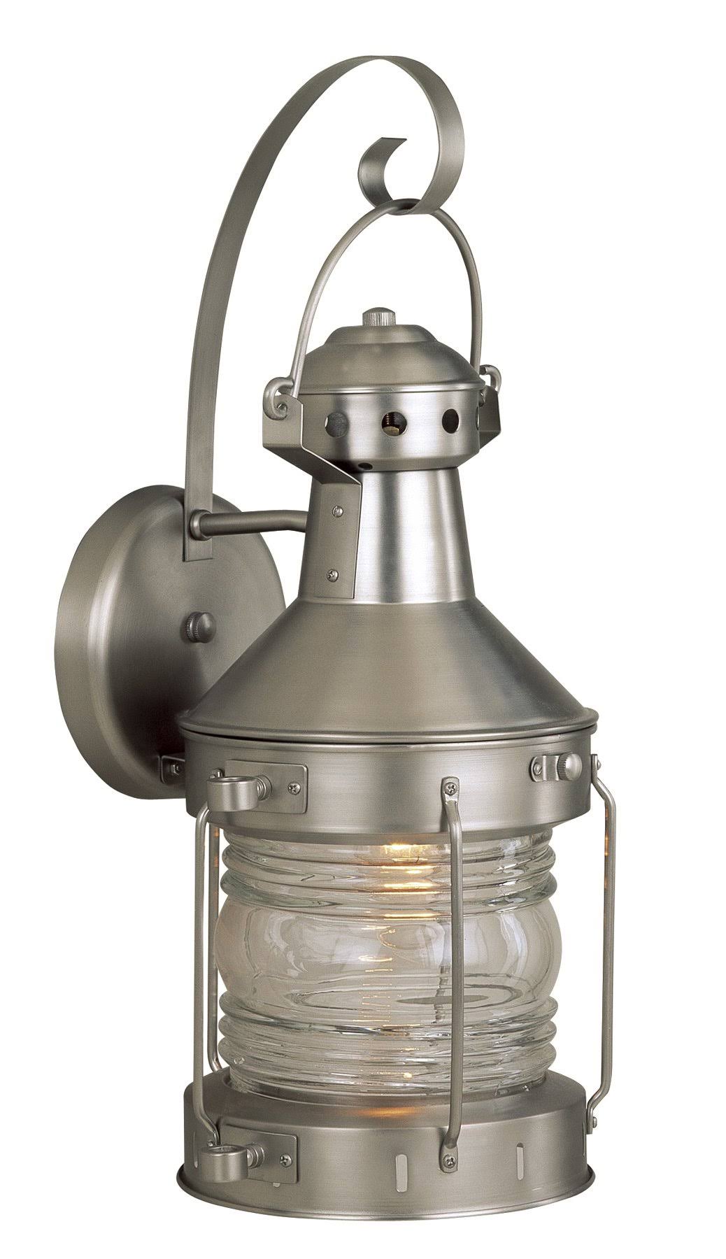 Brushed Nickel Outdoor Wall Light H547
