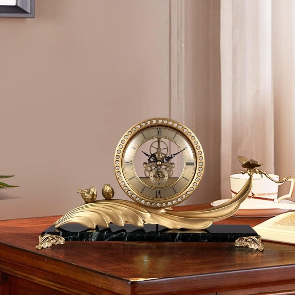 Brass Desk Clock Y1398