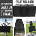 Black Plank Cornhole Set with Carrying Case H762