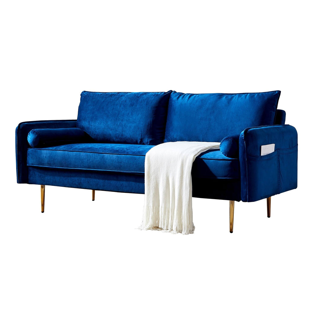 Blue Velvet Sofa V912