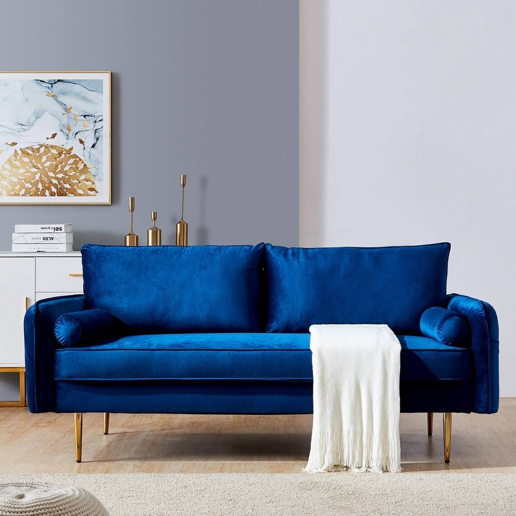 Blue Velvet Sofa V912