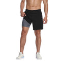 Mens 7 inch Inseam Workout Shorts with Compression Liner U5477