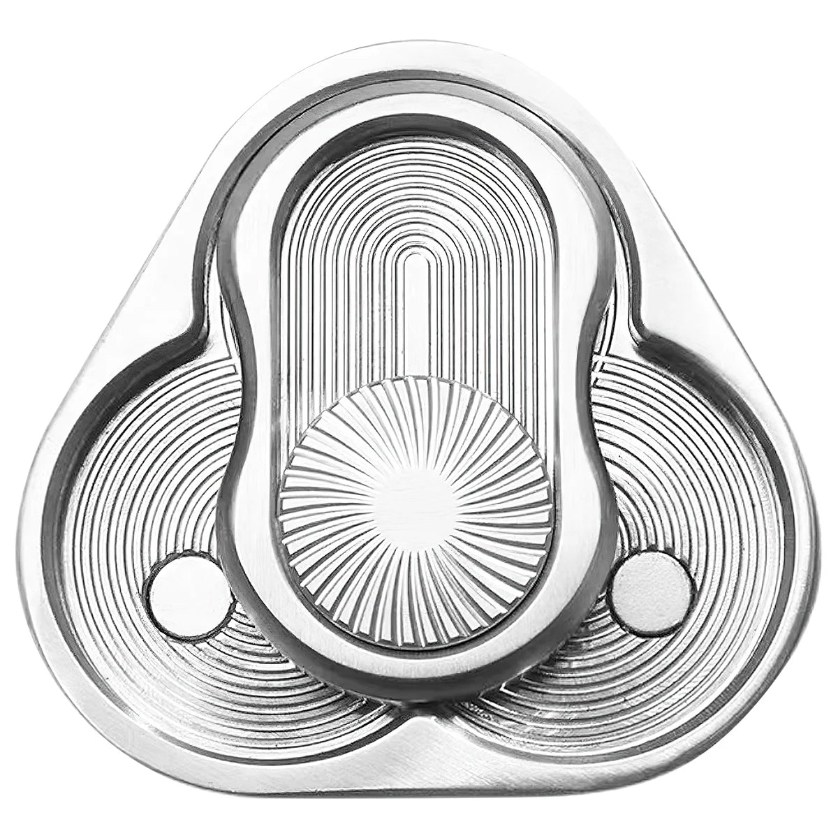 Rotary Push Toy Finger Spinner Stainless Steel Triangle Sensory Hand Toy K849