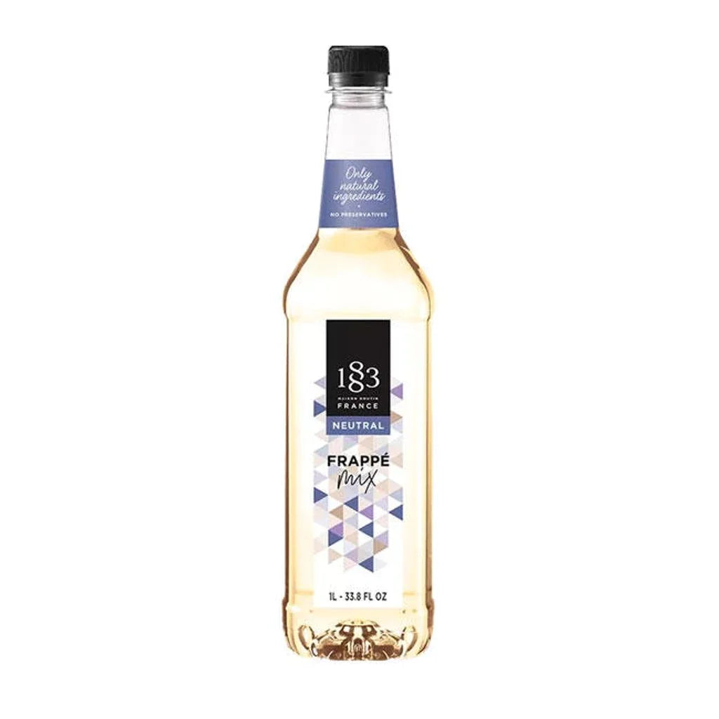Frappe Mix Neutral Flavored Syrup Plastic Bottle 1 Liter U549