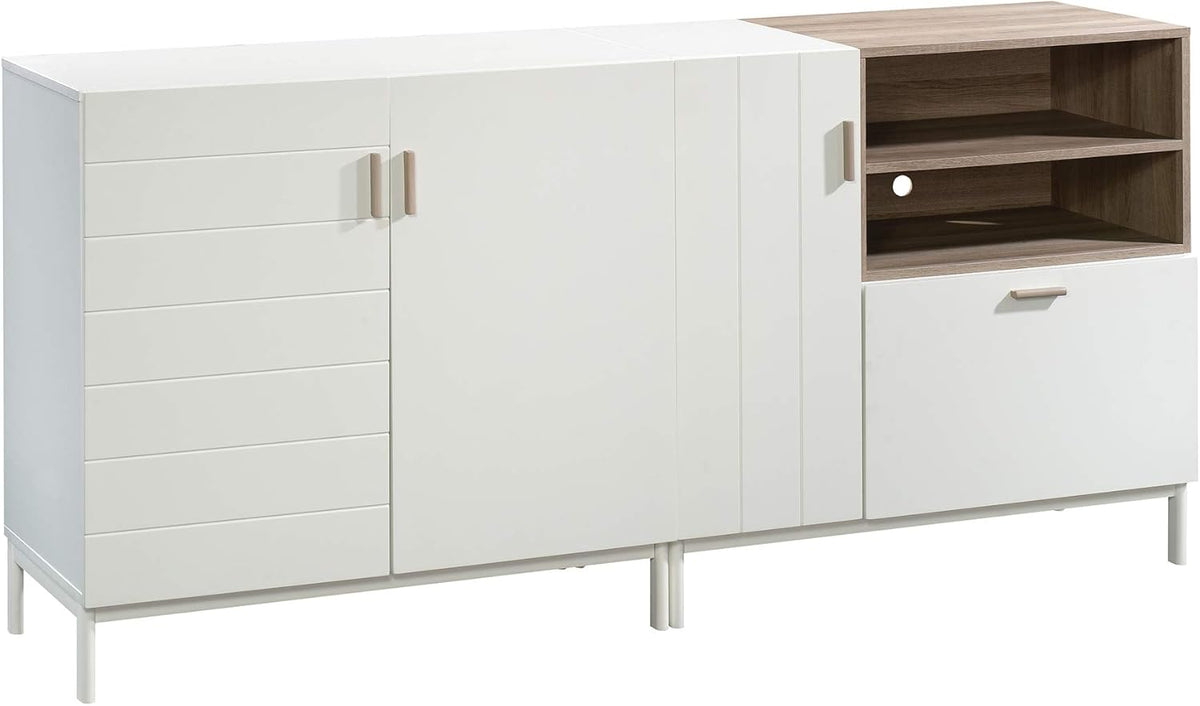 White Finish Credenza D832