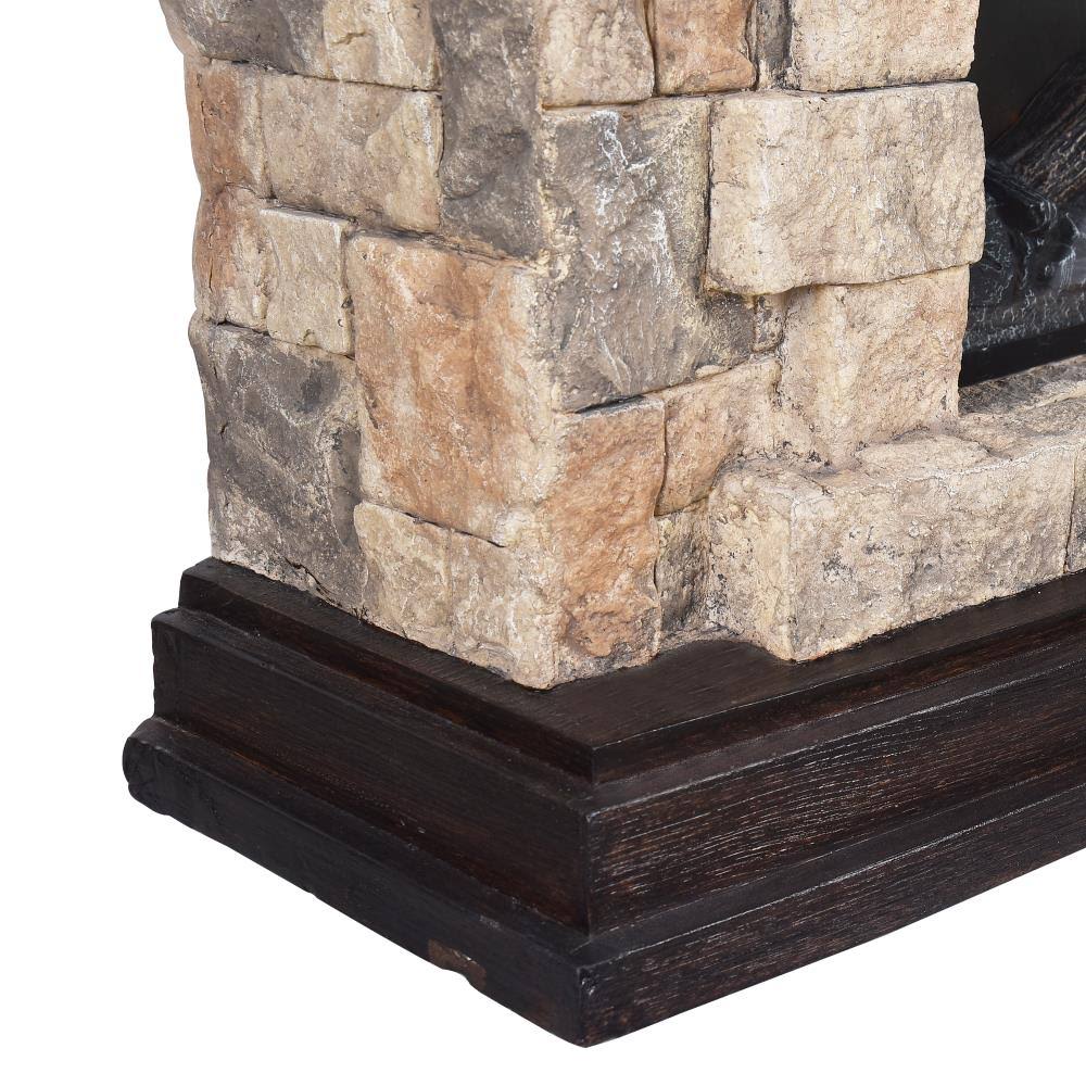 Electric Fireplace in Brown D3033