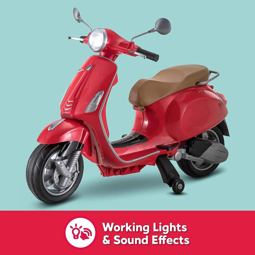 Red 6 Volt Electric Ride-on Scooter V760