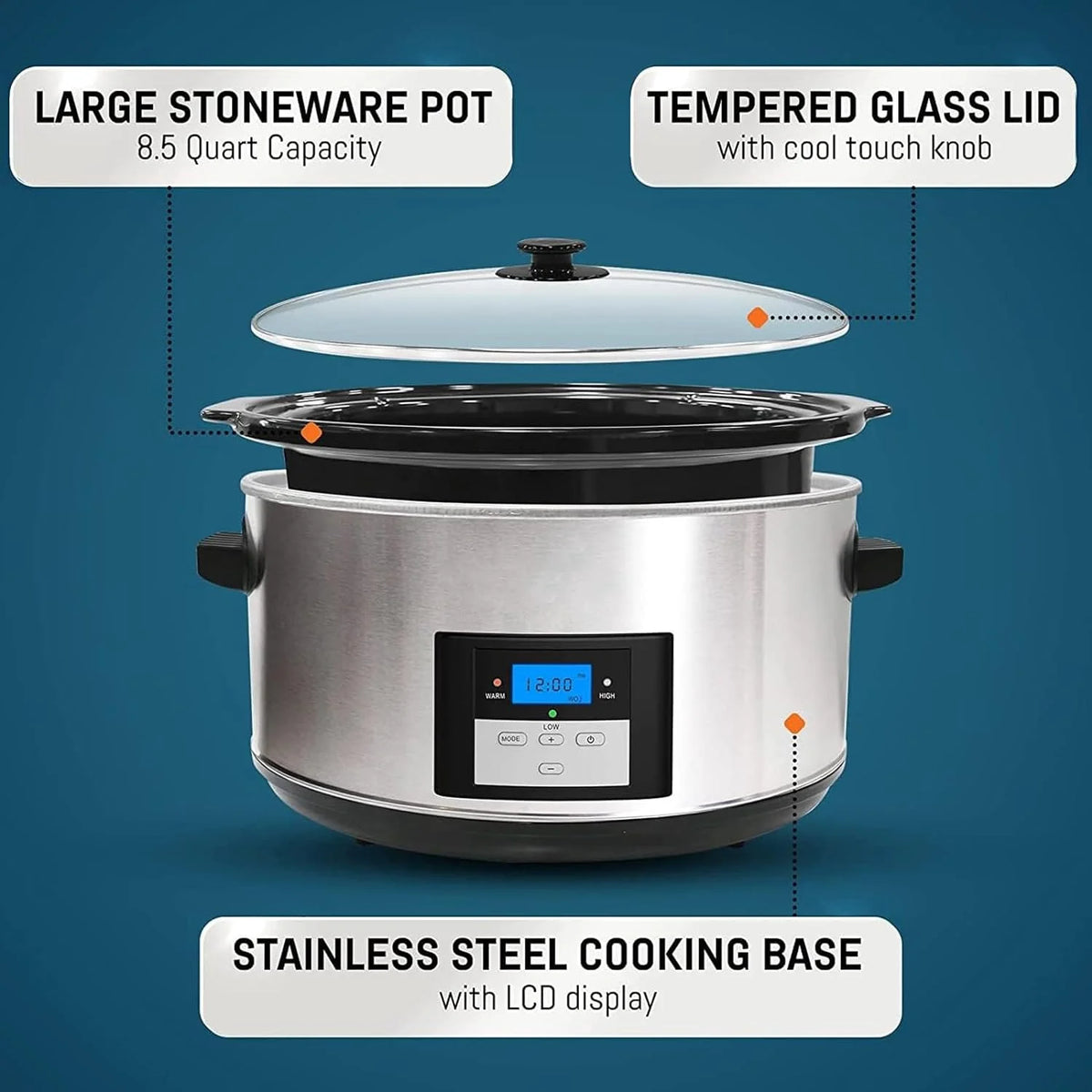 8.5-Quart Digital Programmable Slow Cooker Z18881