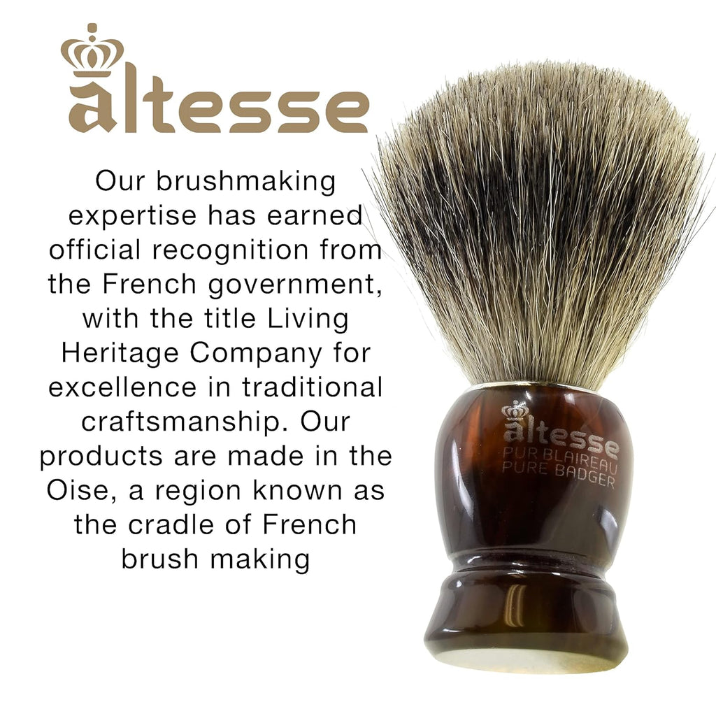 High Mountain White Badger Shaving Brush I240