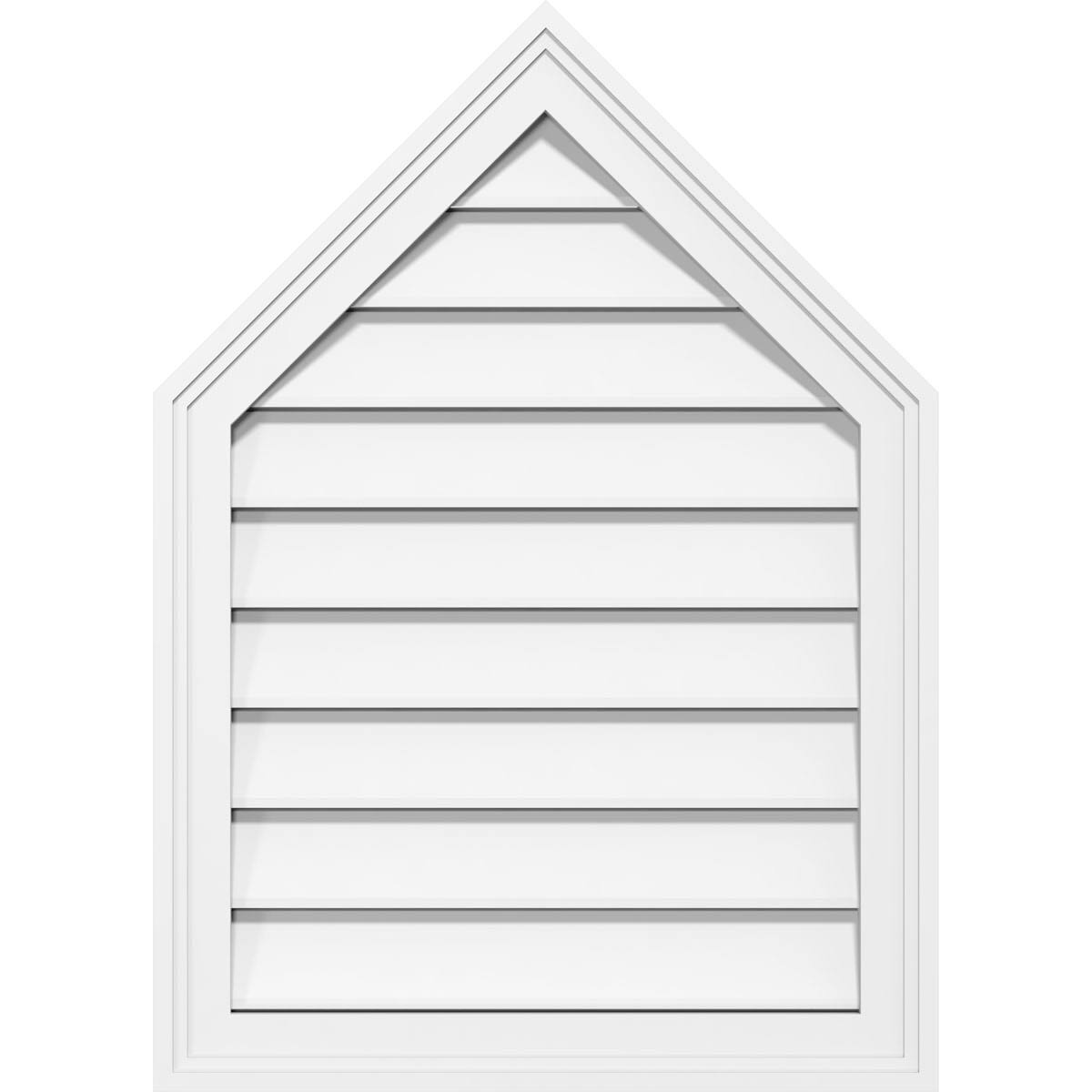 Peaked Top Surface Mount PVC Gable Vent C7667