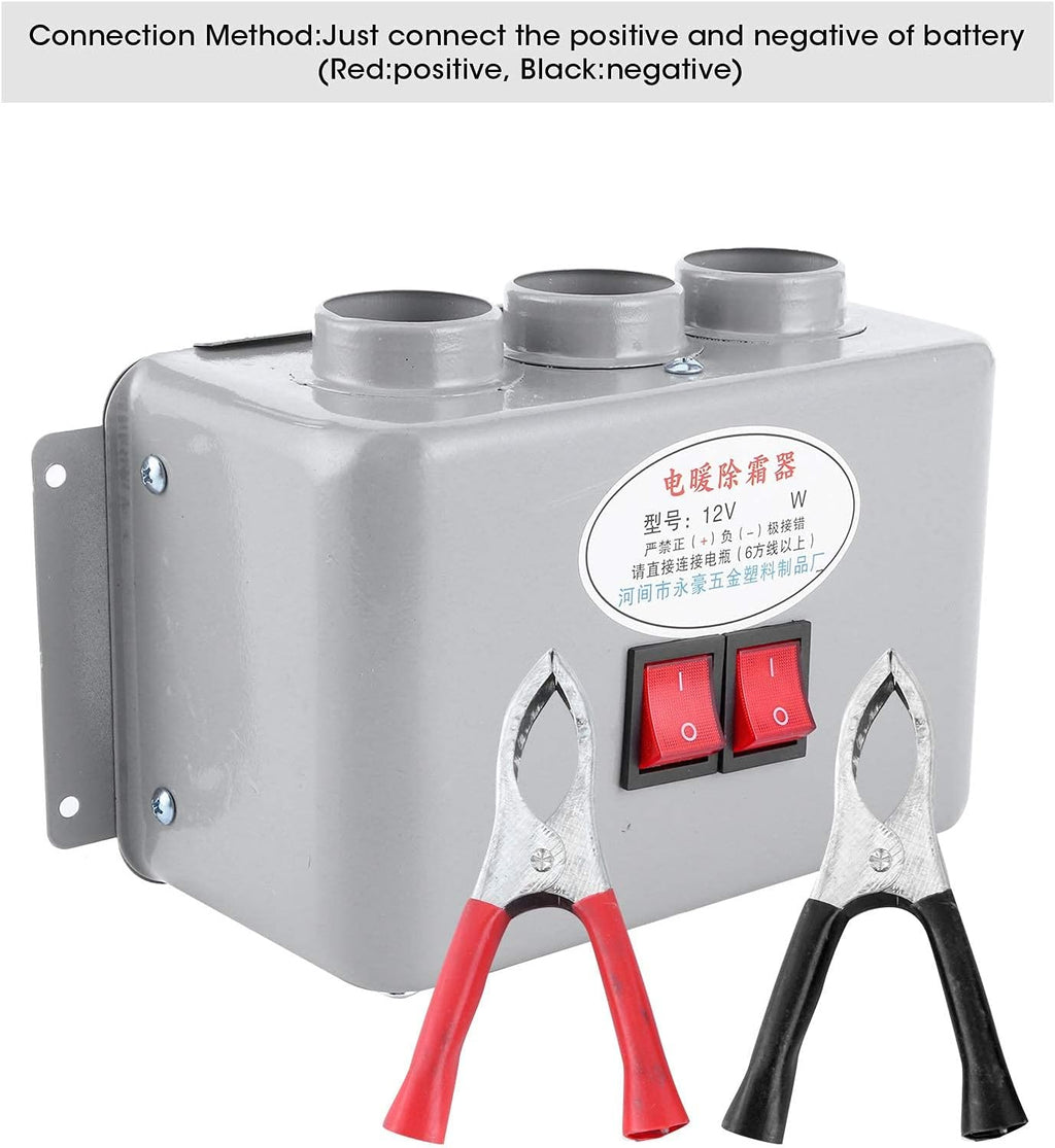 12V Compact Car Heater 3 Hole 600W-800W Pack of 2 U229952