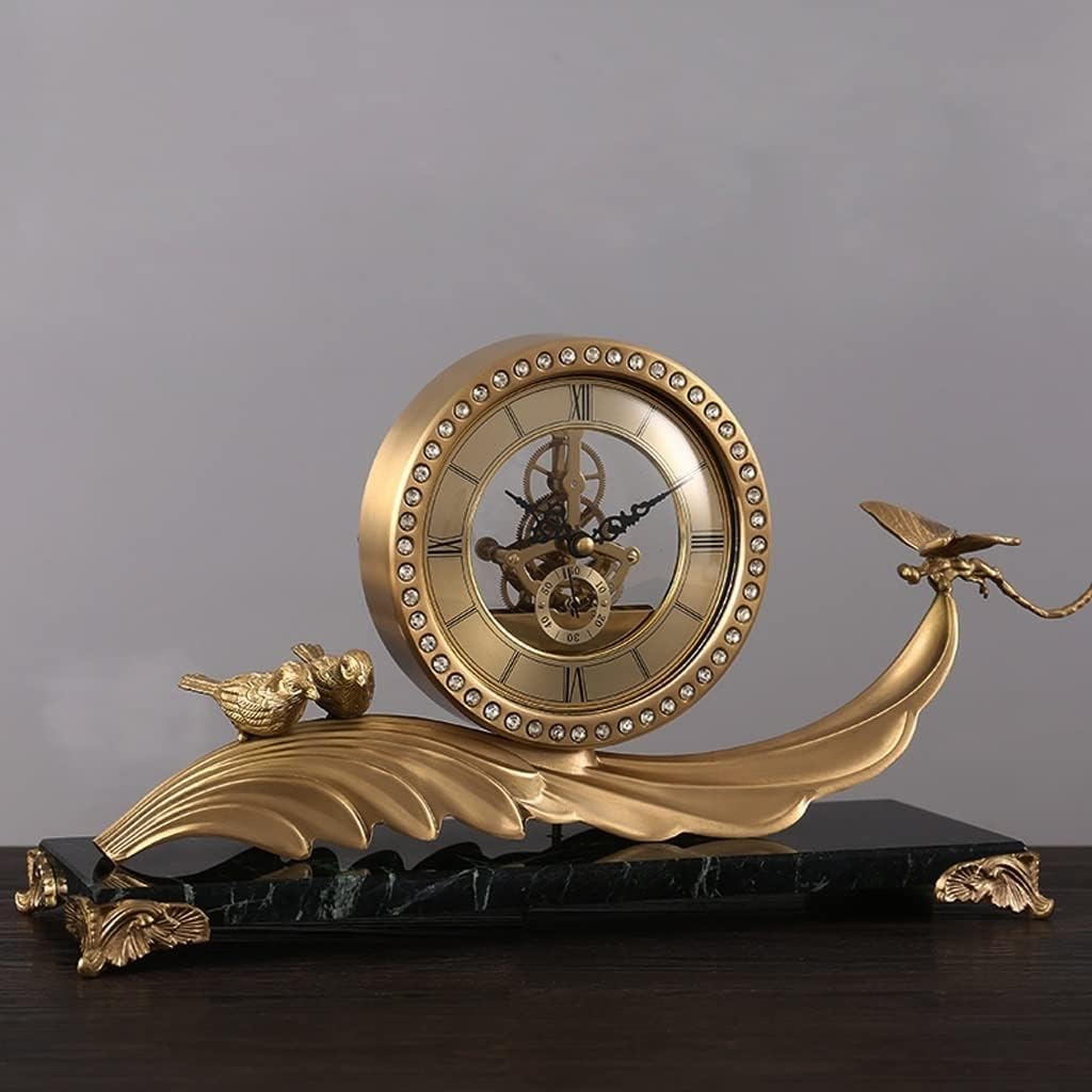 Brass Desk Clock Y1398