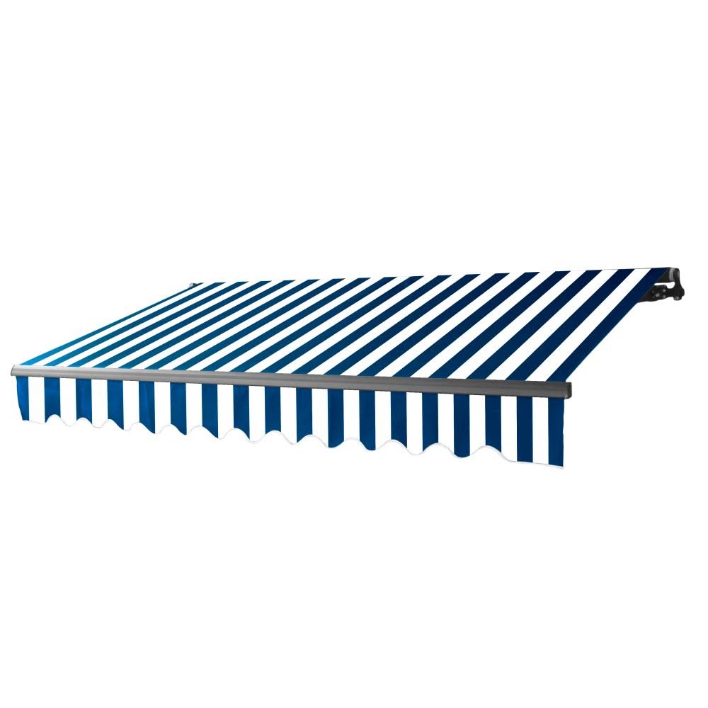 10 x 8 ft. Black Frame Retractable Patio Canopy Awning C7688