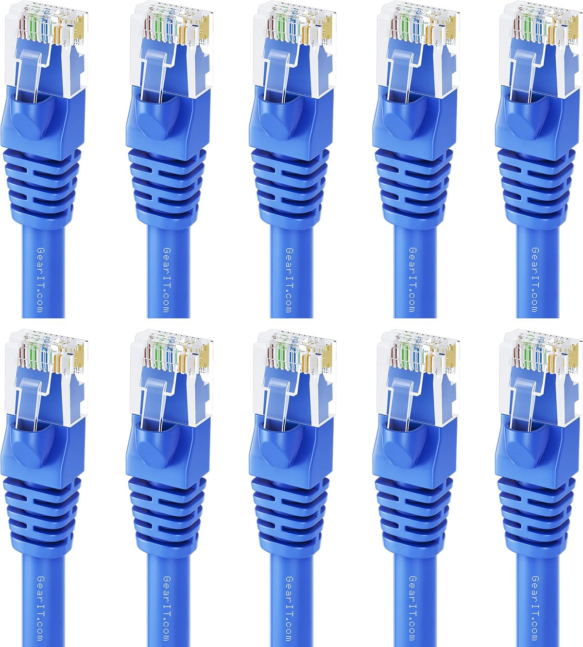 Cat 6 Ethernet Cable 6 ft (20-Pack) Blue A863