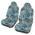 Zebra Leopard Print Car Seat Covers 2 Pack T383