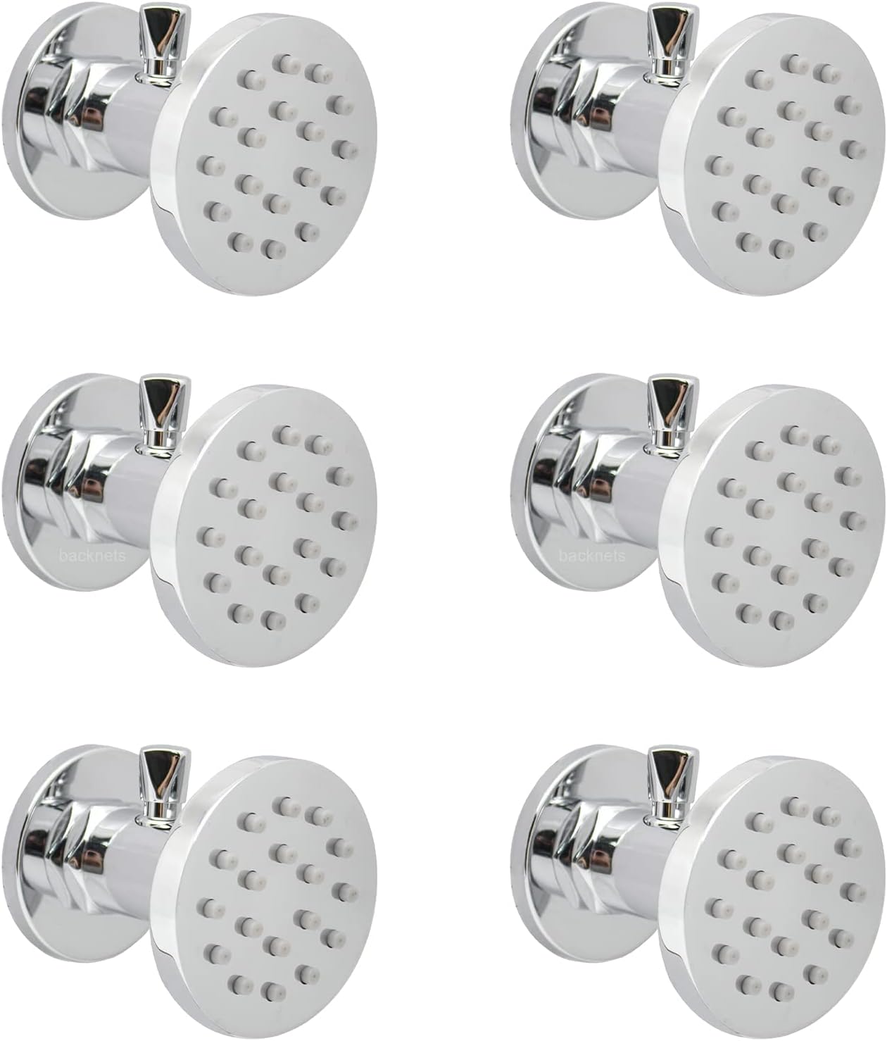 6 Pcs Oil Rubbed Bronze Solid Brass Shower Body Spray Nozzle T5236